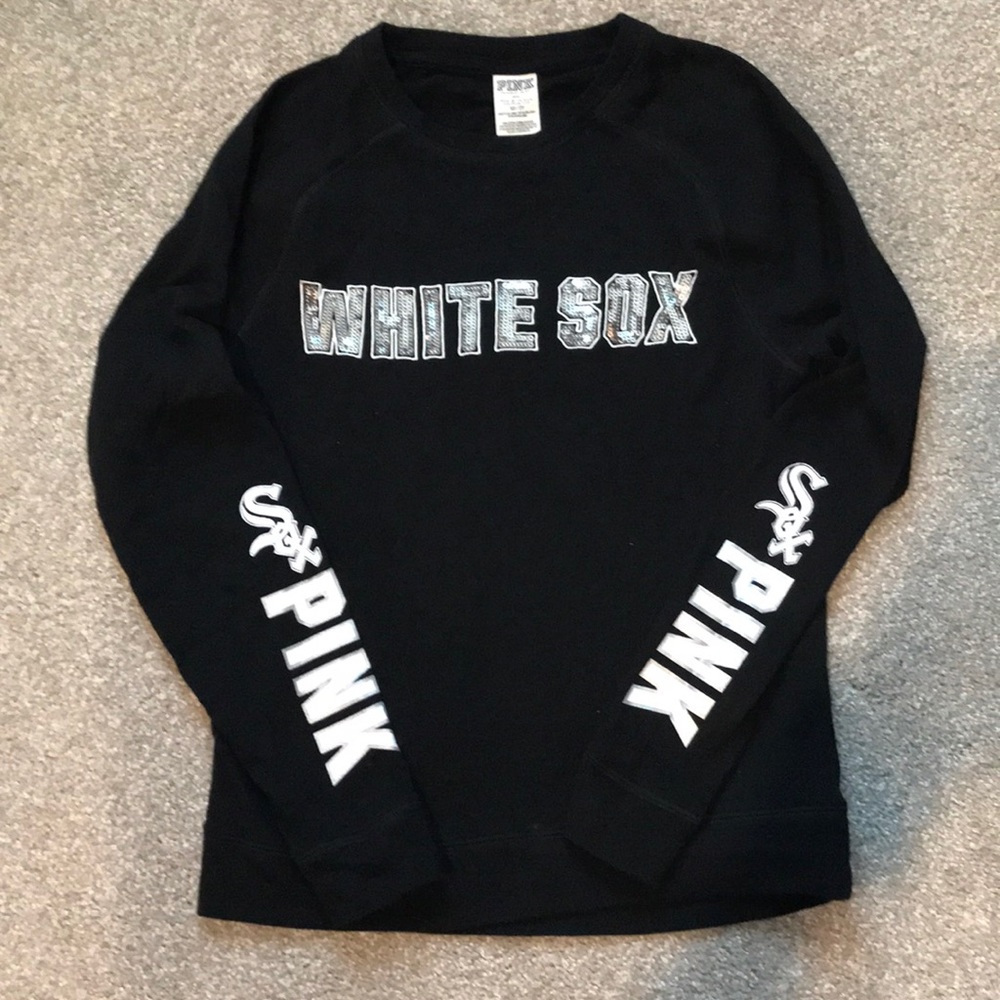 Sequin White Sox Sweater